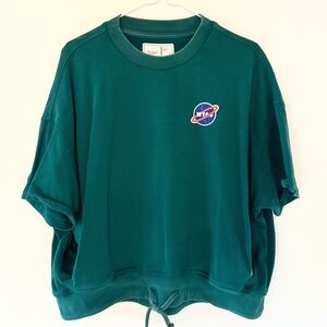 Chocoolate Green Short Sleeve Sweatshirt Tee Shirt size L